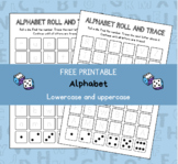 [FREE] Alphabet Roll and Trace Worksheet