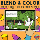 *FREE Blend & Color: Halloween Multisyllabic Words - Phone