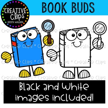 FREE} Book Buds {Creative Clips Clipart} by Krista Wallden - Creative Clips