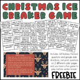 *FREE* Christmas Ice Breaker Question Game- Great Activity