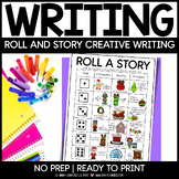 CHRISTMAS Roll A Story | Creative Writing | Literacy Center