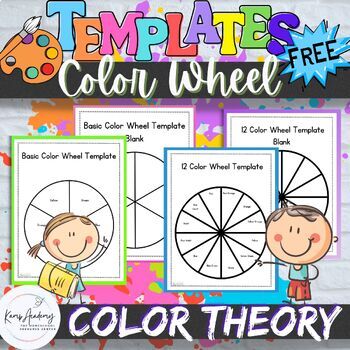 Preview of ⭐️ ⭐️ FREE ⭐️ ⭐️ Color Wheel Templates