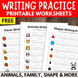 [FREE] Colorful Writing Practice English Worksheets - Comp