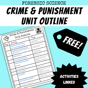 Preview of *FREE* Crime & Punishment Unit Plan for Forensic Science