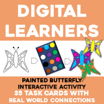 Preview of Digital Interactive Butterfly Color Exploration Activity PPT SEL Speech