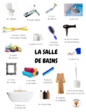 Free French Bathroom / Salle de Bains - Picture Vocabulary Sheet