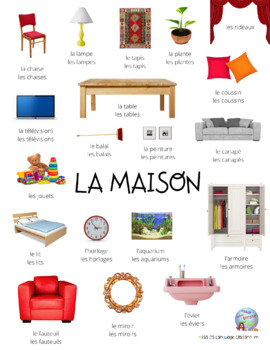 *FREE* -- FRENCH HOUSE / LA MAISON Picture Vocabulary Sheet | TpT