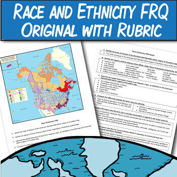Preview of **FREE** FRQ: Race and Ethnicity w/ Stimulus ~Rubric Included~
