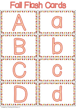 free fall alphabet flash cardsall 26 capital and