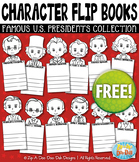 FREE U.S. Presidents Characters Flip Books Templates {Zip-