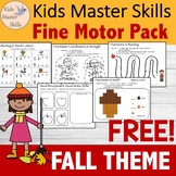 * FREE * Fine Motor Activities Pack for Fall - (With Math 