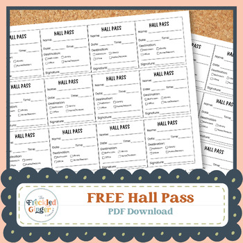 Preview of HALL PASS DOWNLOAD *FREE* - PDF Download