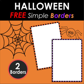 Preview of ★FREE★ Halloween_Simple Borders / Frames
