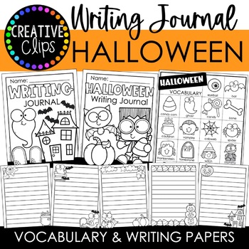 Preview of {FREE!} Halloween Writing Journal: Halloween Writing Papers
