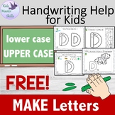 * FREE * Handwriting Upper and Lower Case - Play-doh Mats 