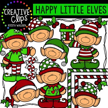 Preview of Happy Little Elves {Creative Clips Digital Clipart}