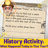(FREE) History Lesson Warmup Activity | What Happened Toda