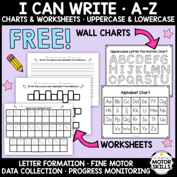Preview of *FREE* I CAN WRITE LETTERS - Alphabet Formation Charts & Worksheets