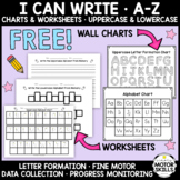*FREE* I CAN WRITE LETTERS - Alphabet Formation Charts & W