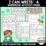 *FREE* I CAN WRITE - Uppercase Letter A workbook • Handwri