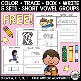*FREE* I CAN WRITE WORDS - Short Vowels - Color + Trace + 