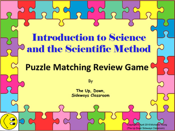 Preview of (FREE) Intro to Science and Scientific Method Puzzle Matching Review Game