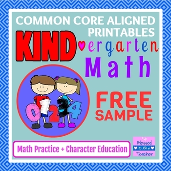 Preview of {FREE!} KIND-ergarten Math - Printable Math Kindergarten