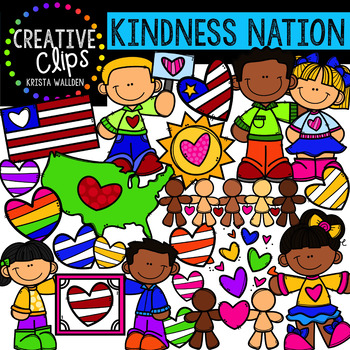 Preview of {FREE Clipart} Kindness Kid Clipart {Creative Clips Clipart}