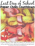 {FREE} Last Day of School Paper Chain Countdown
