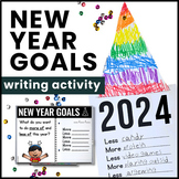 FREE New Year's Writing Activity for 2024 - New Year Resol