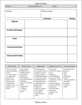 *FREE* Lesson Plan Templates (Daily and Weekly Templates) *Editable ...