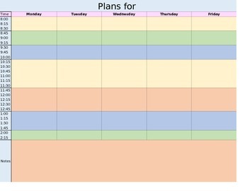 Preview of *FREE* Lesson Planner
