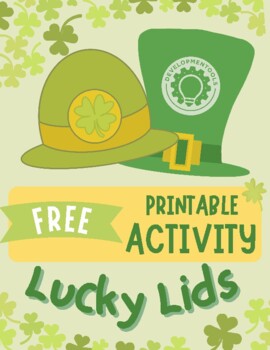 Preview of *FREE* Lucky Lids Printable St. Patrick’s Day Activity