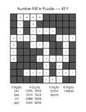 *FREE* Number Fill In Puzzle