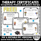 *FREE* Occupational, Physical, & Speech Therapy Certificat