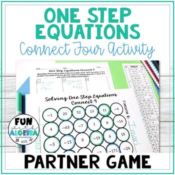 Preview of **FREE** One Step Equations Connect 4 Game