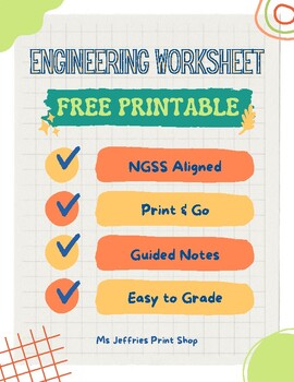 Preview of *FREE PRINTABLE* Engineering Design Process - Engineering Lab Report