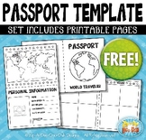 FREE Passport Booklet Template Bundle {Zip-A-Dee-Doo-Dah Designs}