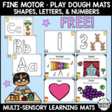 *FREE* Play Dough Mats • Muti-Sensory Learning • Shapes, L