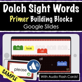 Preview of ✩FREE✩ Primer - Google Slides Activities and PDF Building Blocks!