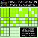 {FREE} Puzzle Overlay Clipart 5- Green