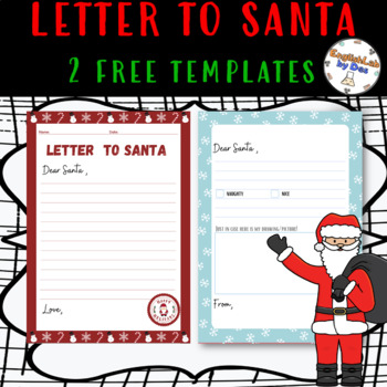 Preview of ***FREE SAMPLE*** LETTER TO SANTA TEMPLATES
