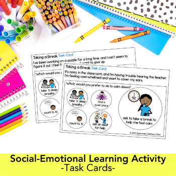 FREE Taking a Break Social Story & Task Cards by Sunnyside Children's ...