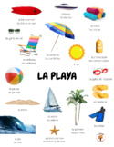 Free Spanish Beach / Playa Picture Vocabulary Sheet