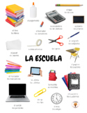 Free Spanish School / Escuela Picture Vocabulary Sheet