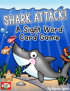 Preview of Shark Attack: A Sight Word Card Game Fry Words 1-100