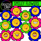 {FREE} Smiley Flowers {Creative Clips Digital Clipart}