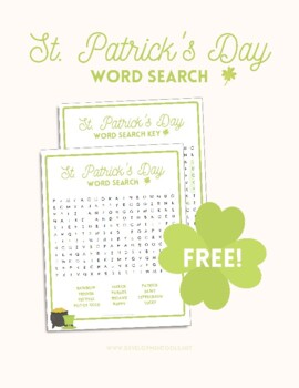Preview of *FREE* St. Patrick's Day Word Search: No-Prep Activity