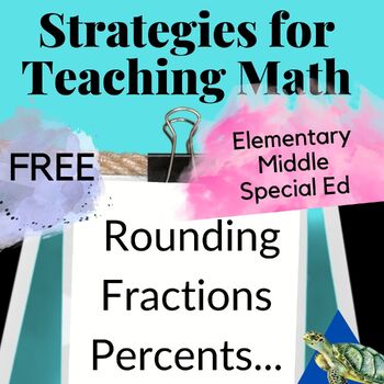 Preview of (FREE) Math Strategies for Teaching Math Skills to Elementary and Middle School