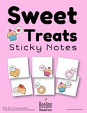 *FREE* Sweet Treats Sticky Notes / 6 Notes, 3" x 3"